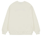 ワンダービジター(WONDER VISITOR) Logo applique Sweatshirt [Ivory]