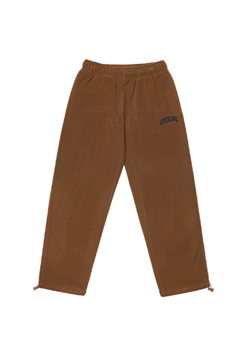 アクメドラビ(acme' de la vie) ADLV OLD SCHOOL EMBROIDERY FLEECE SET-UP PANTS BROWN