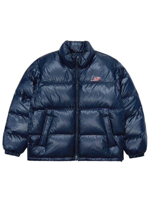 アクメドラビ(acme' de la vie) ADLV 3D LOGO SHORT DUCK DOWN JACKET NAVY