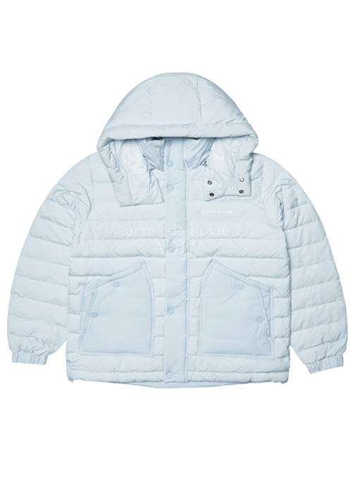 アクメドラビ(acme' de la vie) LIGHT HOOD DUCK DOWN JACKET SKYBLUE
