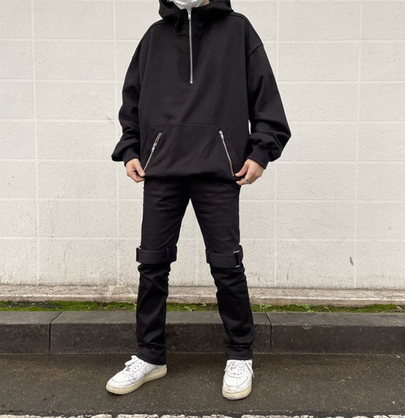 ランベルシオ(LANG VERSIO) 3213 Zipper Turtleneck Hoodie
