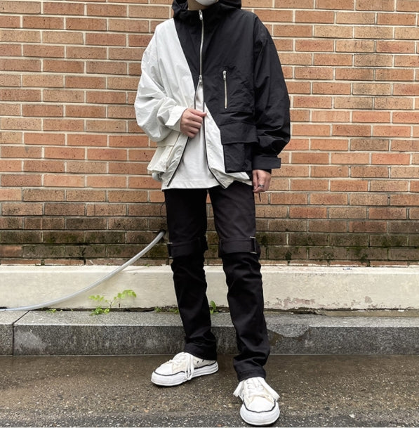 ランベルシオ(LANG VERSIO) 322 Zipper Black Jeans