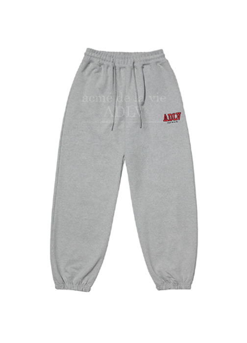 アクメドラビ(acme' de la vie) ADLV PATCH LOGO PANTS MELANGE