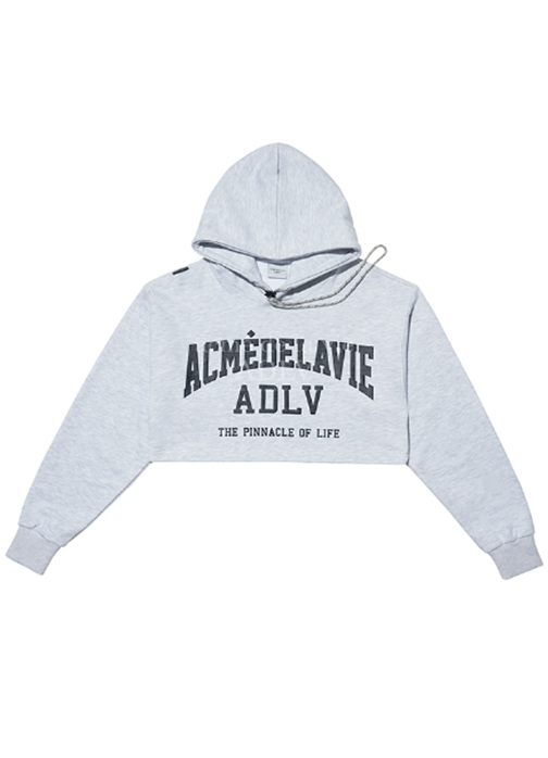 アクメドラビ(acme' de la vie) CROP SETUP HOODIE MELANGE