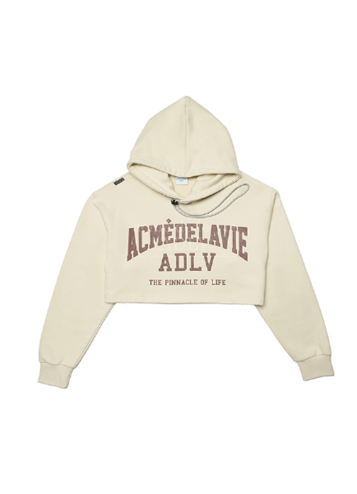アクメドラビ(acme' de la vie) CROP SETUP HOODIE BEIGE