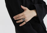 BLACKPURPLE (ブラックパープル)  Petit clover ring