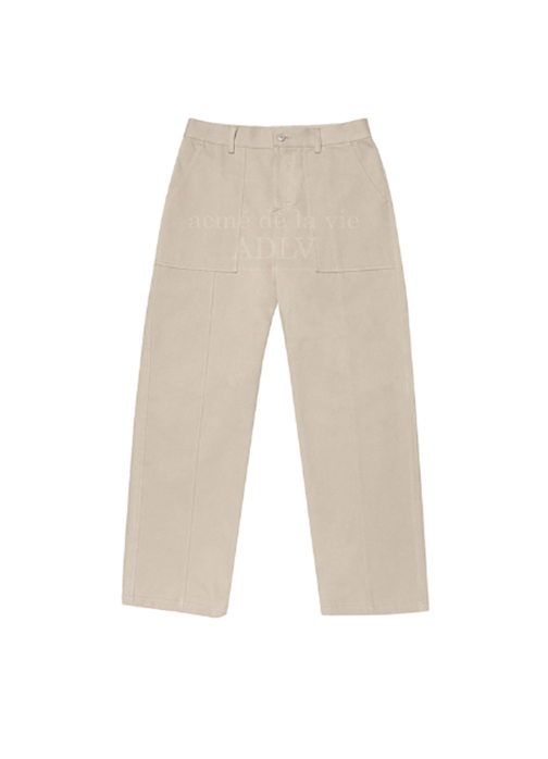 アクメドラビ(acme' de la vie) UNIVERSAL LOGO COTTON PANTS BEIGE