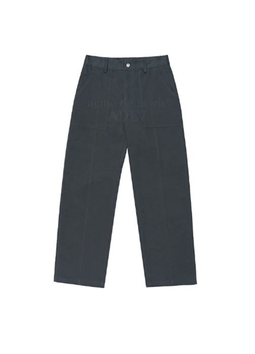 アクメドラビ(acme' de la vie) UNIVERSAL LOGO COTTON PANTS CHARCOAL