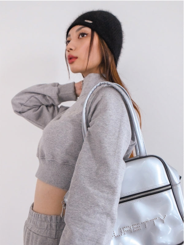 curetty (キュリティー)  C METAL LOGO ANGORA BEANIE_BLACK