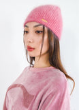 curetty (キュリティー)  C METAL LOGO ANGORA BEANIE_PINK