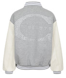 curetty (キュリティー)  C LOGO POINT BASEBALL JACKET_GREY