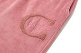 curetty (キュリティー)  C LOGO BOUCLE EMBROIDERY PANTS_PINK