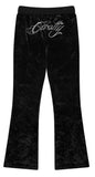 curetty (キュリティー)  C BACK POINT VELVET PANTS_BLACK