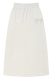 curetty (キュリティー)  C LONG SLIT JERSRY SKIRT_WHITE