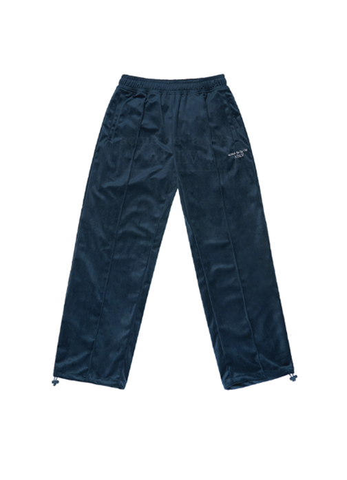アクメドラビ(acme' de la vie) BASIC LOGO VELVET SWEAT PANTS NAVY