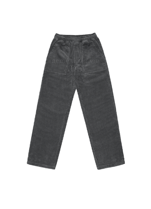 アクメドラビ(acme' de la vie) FATIGUE POCKET CORDUROY BANDING PANTS GRAY