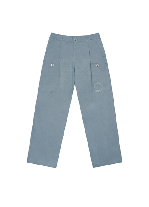 アクメドラビ(acme' de la vie) FRONT POCKET COTTON PANTS BLUE GRAY