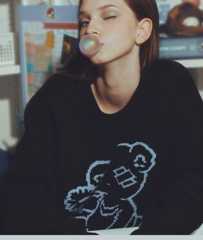 ボーンチャンプス(BORN CHAMPS)  BLUE BEAR KNITWEAR B21FT14BK