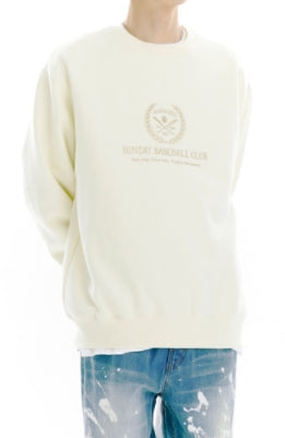 mahagrid (マハグリッド) SBC EMBLEM SWEATSHIRT [CREAM]