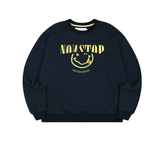 ORDINARY PEOPLE(オーディナリーピープル) ORD CUTTING GRAPHIC NAVY SWEATSHIRTS