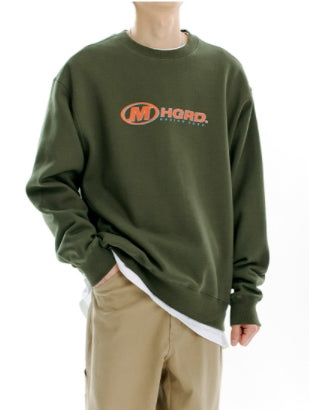 mahagrid (マハグリッド) CORP LOGO SWEATSHIRT [OLIVE]