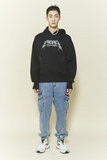 ORDINARY PEOPLE(オーディナリーピープル) STORM GRAPHIC BLACK HOODIE
