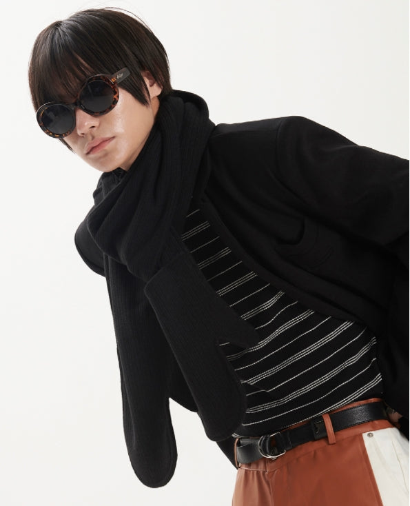 ラメルマメゾン (LA MER MA MAISON) LMMM GLOVES MUFFLER BLACK