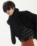 ラメルマメゾン (LA MER MA MAISON) LMMM GLOVES MUFFLER BLACK