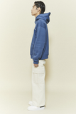 ORDINARY PEOPLE(オーディナリーピープル) THREE PANELLED SETUP BLUE HOODIE
