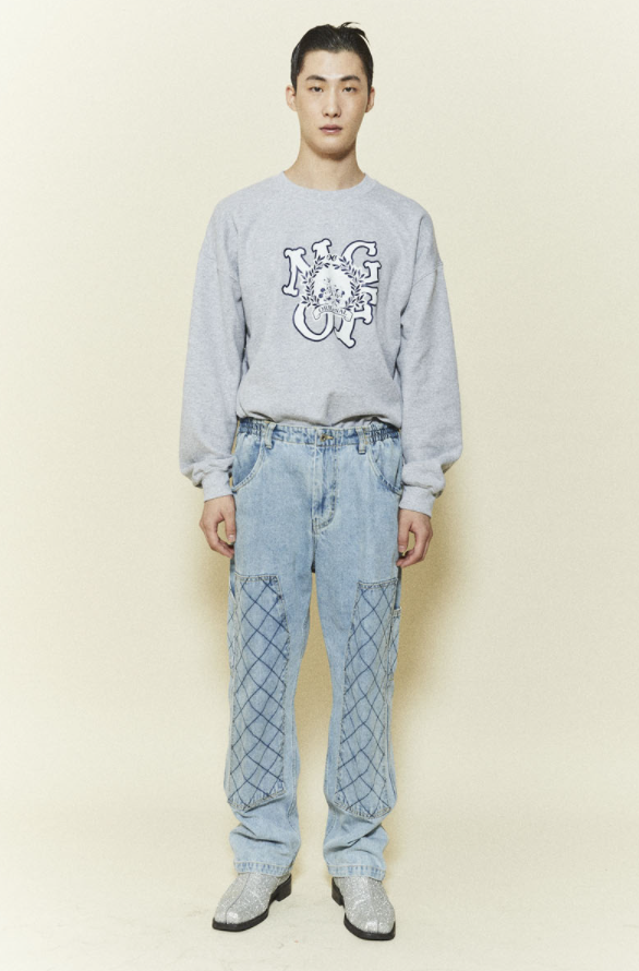 ORDINARY PEOPLE(오디너리 피플) [ ORDINARYPEOPLE & DISNEY ] DISNEY UNIVERSITY GREY SWEATSHIRTS