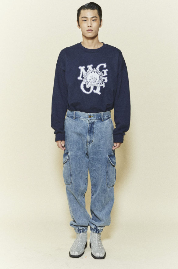 ORDINARY PEOPLE(오디너리피플)[ ORDINARYPEOPLE & DISNEY ] DISNEY UNIVERSITY NAVY SWEATSHIRTS