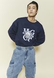 ORDINARY PEOPLE(オーディナリーピープル)[ ORDINARYPEOPLE & DISNEY ] DISNEY UNIVERSITY NAVY SWEATSHIRTS