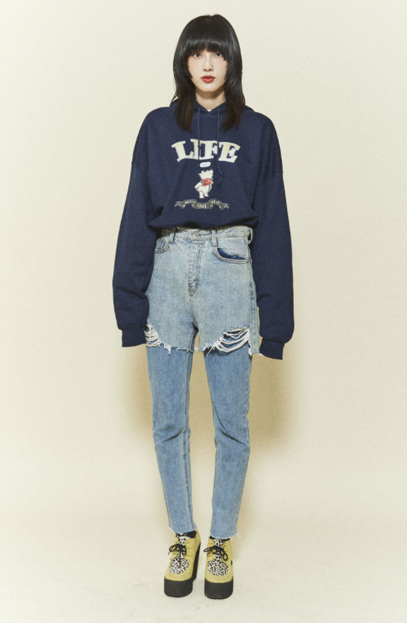 ORDINARY PEOPLE(オーディナリーピープル) [ ORDINARYPEOPLE & DISNEY ] LIFE POOH NAVY HOODIE