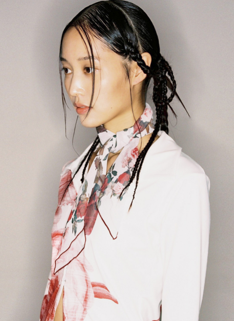 nache(ナチェ)  FLOWERY CHIFFON SCARF