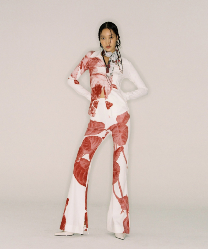 nache(ナチェ)  FLOWERY CHIFFON SCARF