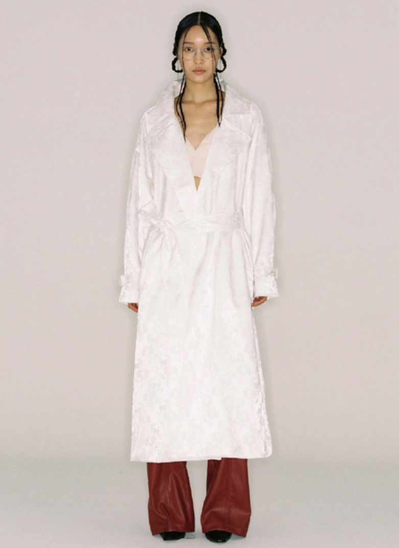 nache(ナチェ)  JACQUARD TRENCH COAT