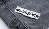 ブラックブロンド(BLACKBLOND) BBD Smile Logo Denim Jacket (Dark Gray)
