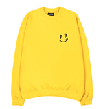 ブラックブロンド(BLACKBLOND) BBD Classic Smile Logo Crewneck Sweatshirt (Yellow)