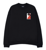 ブラックブロンド(BLACKBLOND) BBD Crushed Era Crewneck Sweatshirt (Black)