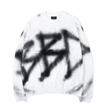 ブラックブロンド(BLACKBLOND) BBD Sprayed Custom Crewneck Sweatshirt (White)