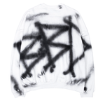 ブラックブロンド(BLACKBLOND) BBD Sprayed Custom Crewneck Sweatshirt (White)