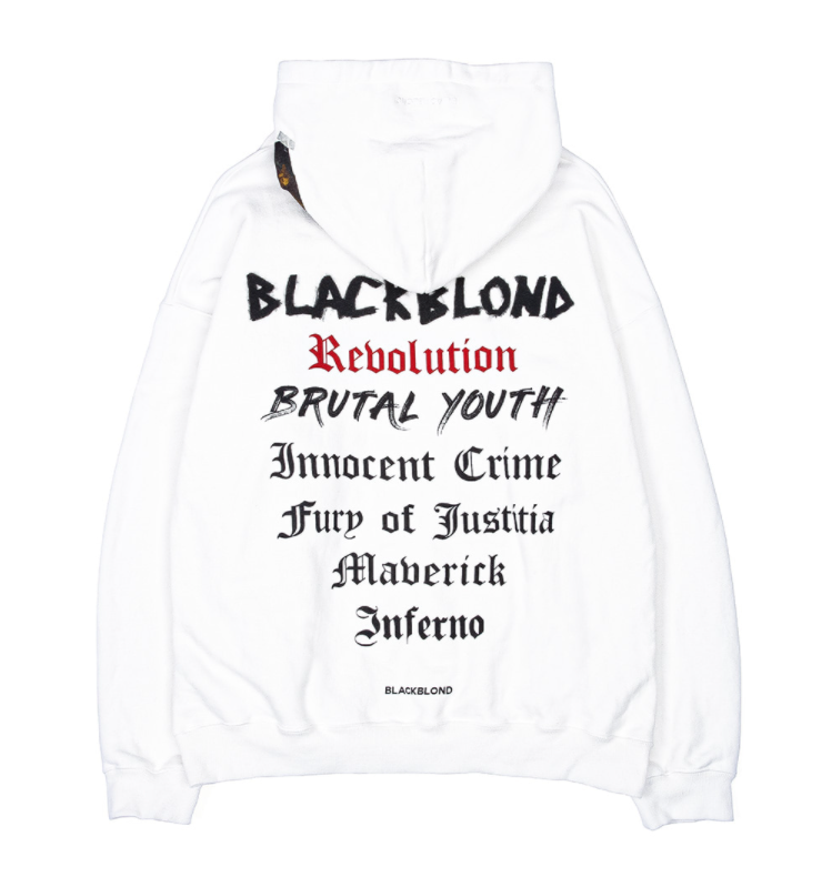ブラックブロンド(BLACKBLOND) BBD Collection Hoodie (White)