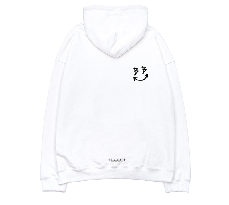 ブラックブロンド(BLACKBLOND) BBD Smile Logo Hoodie (White)