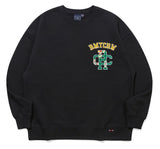 ロマンティッククラウン(ROMANTIC CROWN)  RED FLOWER DANCHEONG SWEAT SHIRT_BLACK
