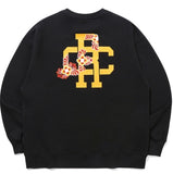 ロマンティッククラウン(ROMANTIC CROWN)  RED FLOWER DANCHEONG SWEAT SHIRT_BLACK