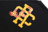 ロマンティッククラウン(ROMANTIC CROWN)  RED FLOWER DANCHEONG SWEAT SHIRT_BLACK