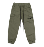 ブラックブロンド(BLACKBLOND) BBD Graffiti Logo Cargo Jogger Pants (Khaki)