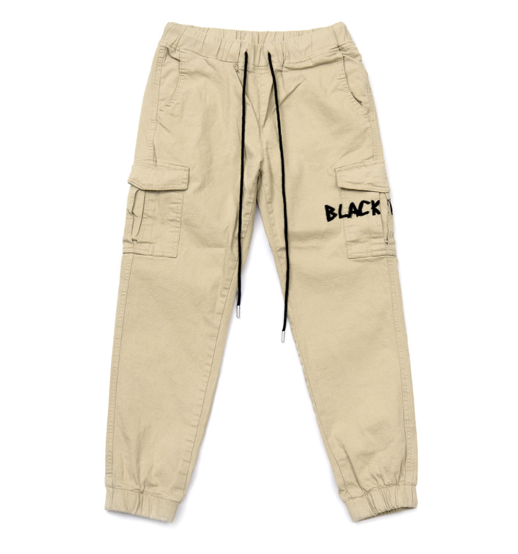 ブラックブロンド(BLACKBLOND) BBD Graffiti Logo Cargo Jogger Pants (Beige)