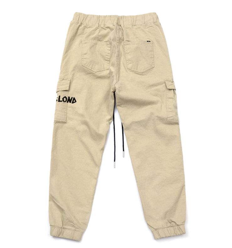 ブラックブロンド(BLACKBLOND) BBD Graffiti Logo Cargo Jogger Pants (Beige)