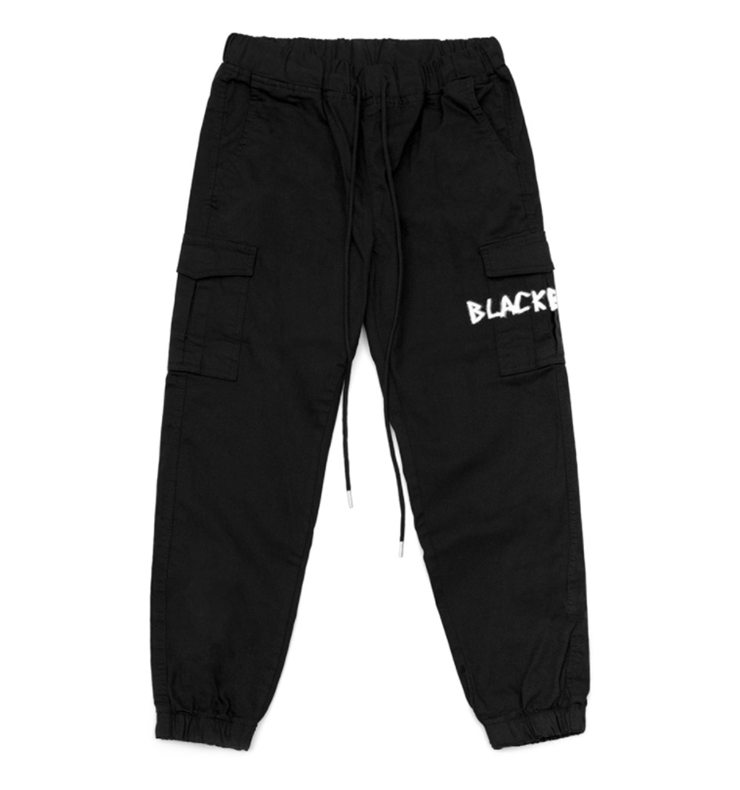 ブラックブロンド(BLACKBLOND) BBD Graffiti Logo Cargo Jogger Pants (Black)